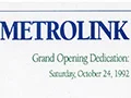 Santa Clarita Metrolink grand opening brochure