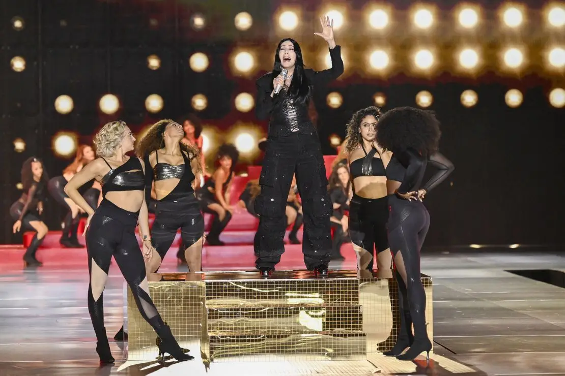 Cher performs during the Victoria's Secret Fashion Show 2024.