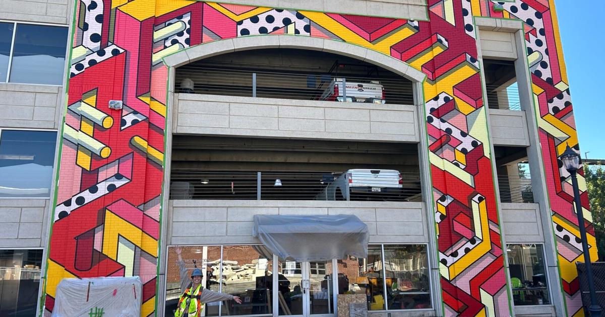 Foundry Street parking deck welcomes new ‘Architecture of Imagination’ mural