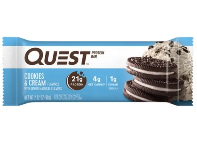 quest cookies and cream bar