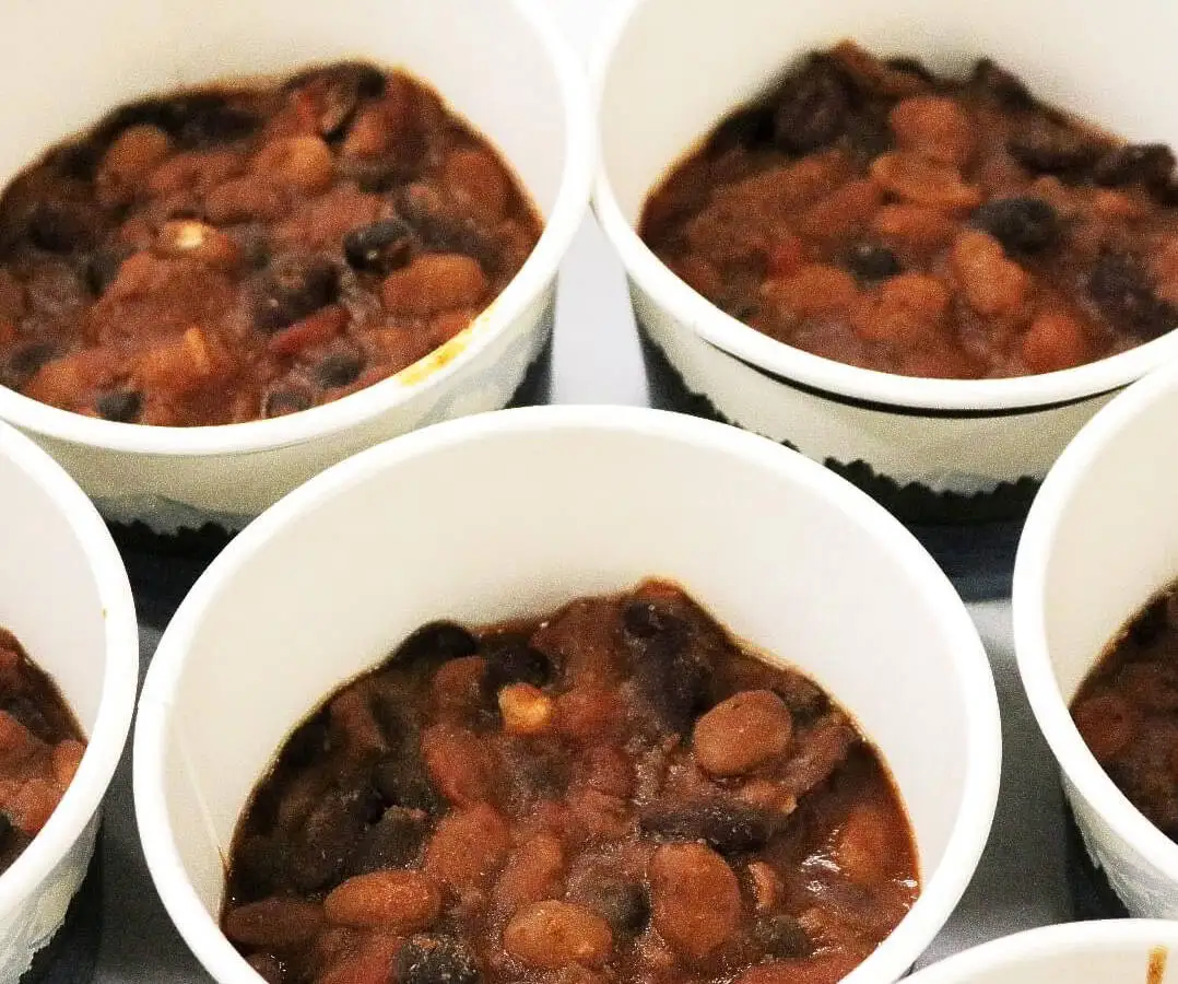 Bison chili with corn chips sparked conversation among elementary students.