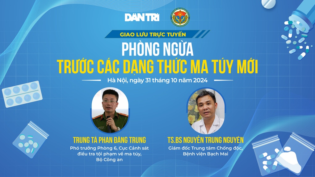 Sáng nay giao lưu trực tuyến “Phòng ngừa trước các dạng thức ma túy mới”