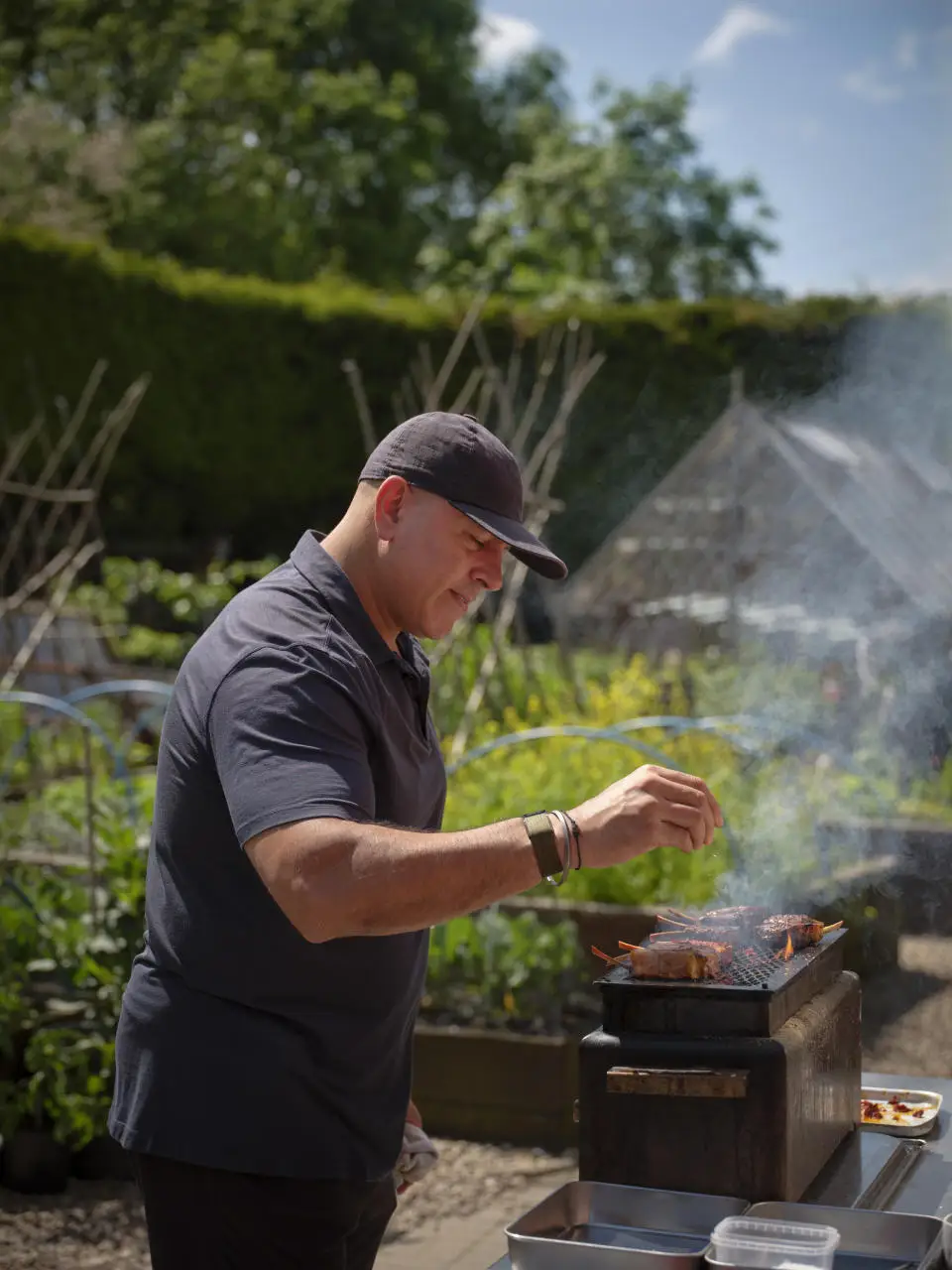 Bains used to be on a high-fat, low-carb keto diet, but has now changed his diet to cut out processed foods and prioritise whole foods with a wide variety of vegetables and fruit. (Jodi Hinds)