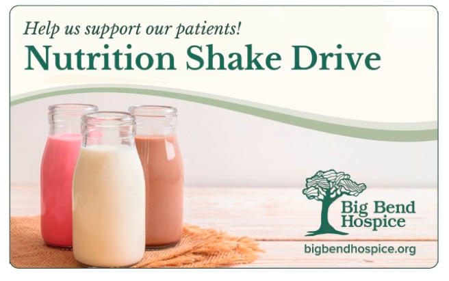 Donate nutrition shakes through Dec. 2