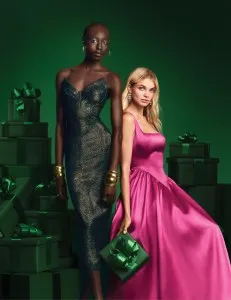 Wicked Movie Collaborations From Brands With Fashion, Makeup beauty accessories jewelry and shoes collections, Bloomingdales x 'Wicked' collection, pink and green Wicked