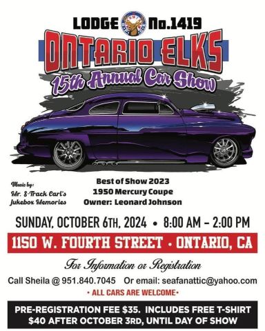 Ontario Elks Lodge Car Show | 2024 | San Bernardino County, CA