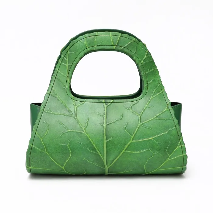 Rhubarb purse by Gab Bois, $250