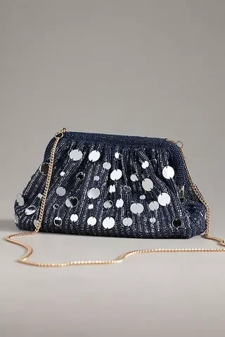 Mirror Beaded Clutch