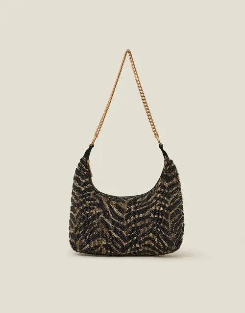 ANIMAL BEADED SHOULDER BAG, £40, Accessorize