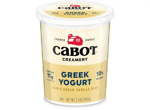 Cabot Creamery Triple Cream Vanilla Bean Greek Yogurt