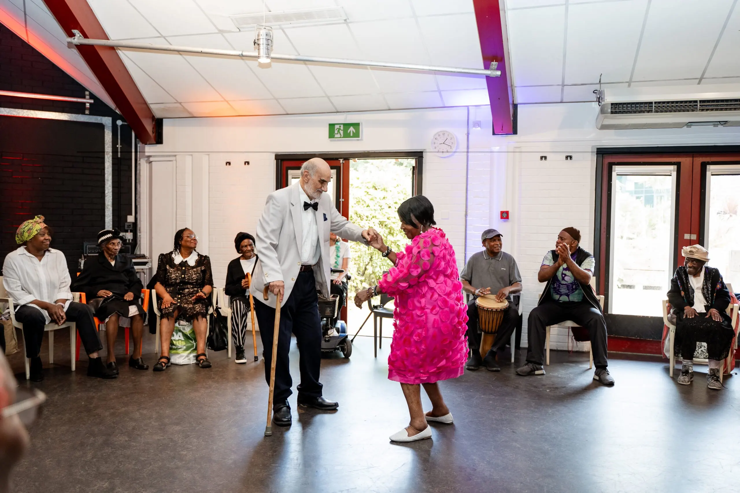 Meet me at The Albany, local people dancing