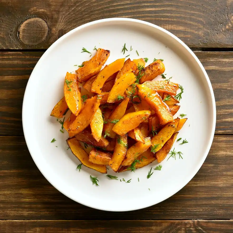 baked pumpkin slices