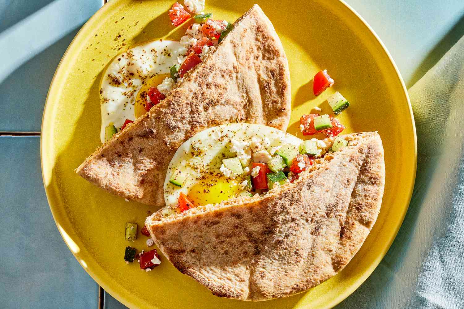 Egg, Tomato & Feta Breakfast Pita Is a Delicious Start to Your Day