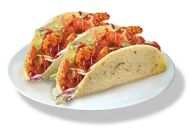 Long John Silver's 2 Grilled Shrimp Tacos 