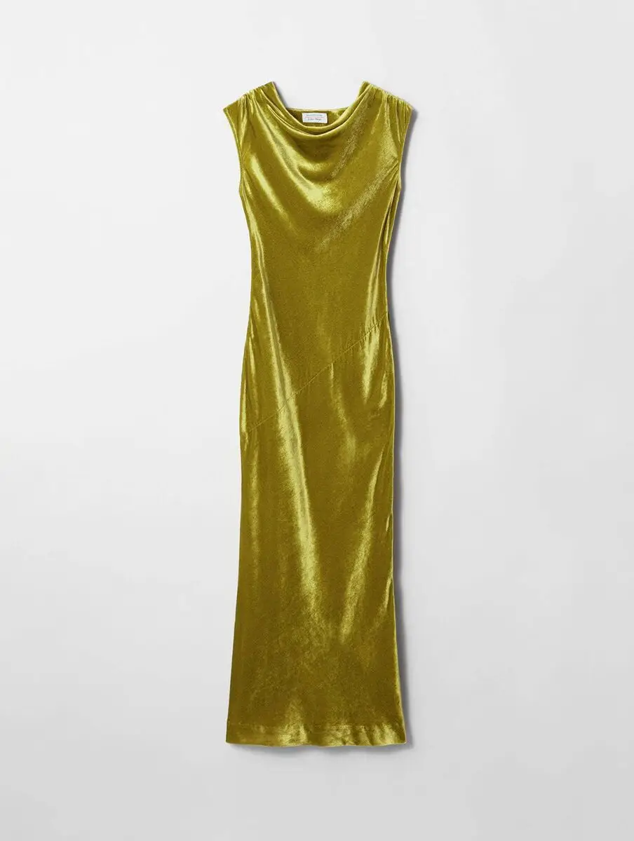 Draped velvet maxi dress, & Other Stories, €149