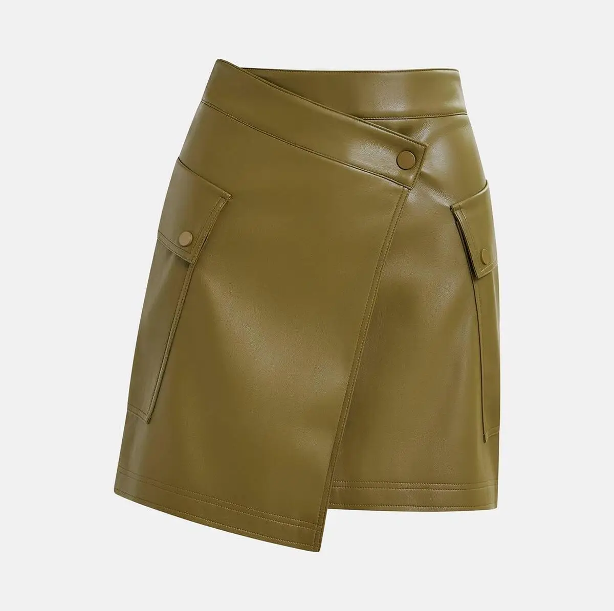 Faux leather skirt, Essentiel Antwerp, €195