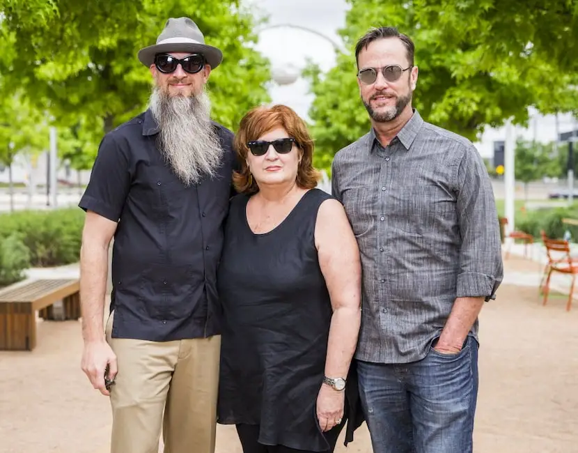 Aurora co-founders Joshua King, Veletta Forsythe Lill and Shane Pennington in Klyde Warren...