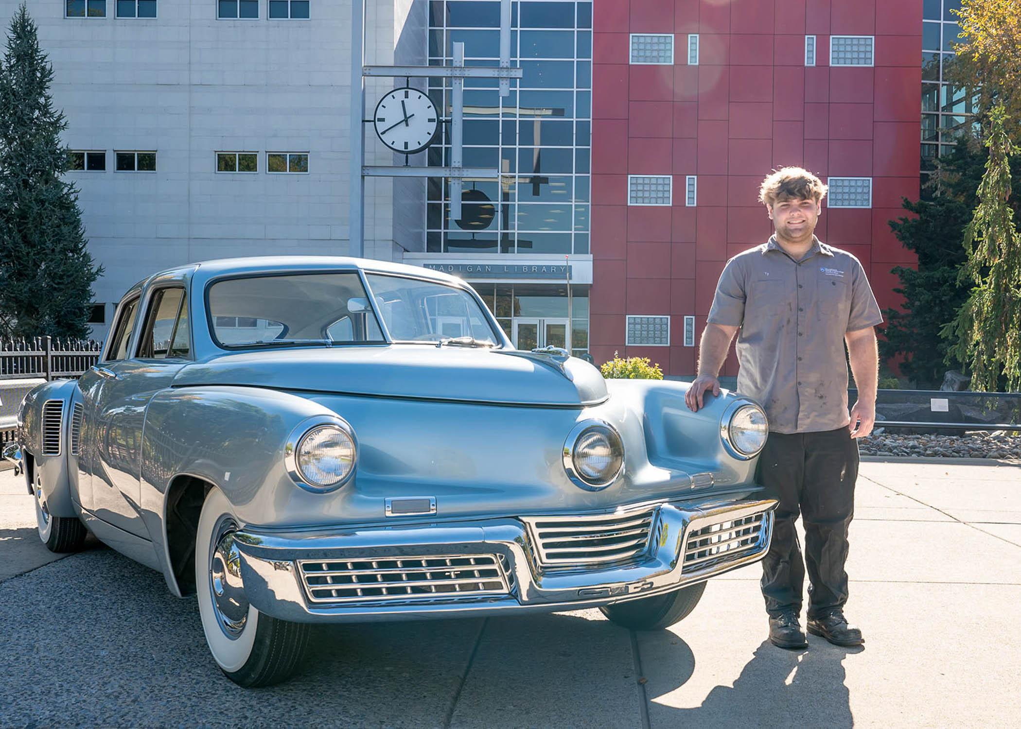 Penn College student works on namesake iconic car