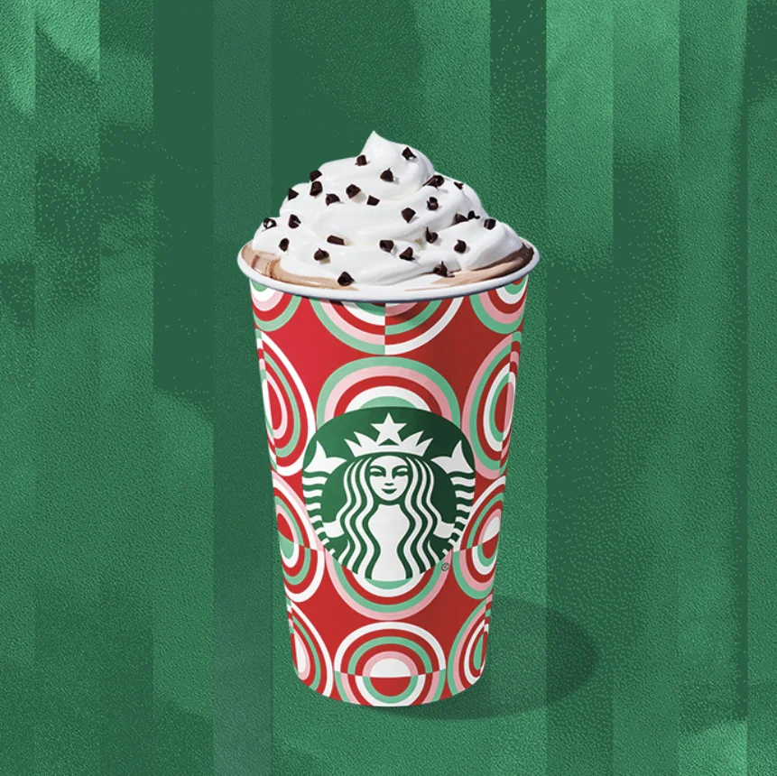 The Peppermint Mocha is a returning item on the Starbucks menu.