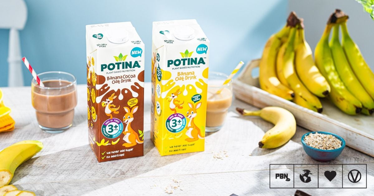 Former Alpro Exec Targets Child Nutrition With POTINA’s Banana-Based Oat Drinks