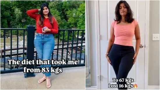 A woman shared her diet plan that helped her lose 16 kg. 