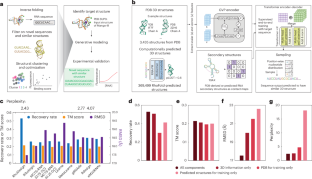 Deep generative design of RNA aptamers using structural predictions