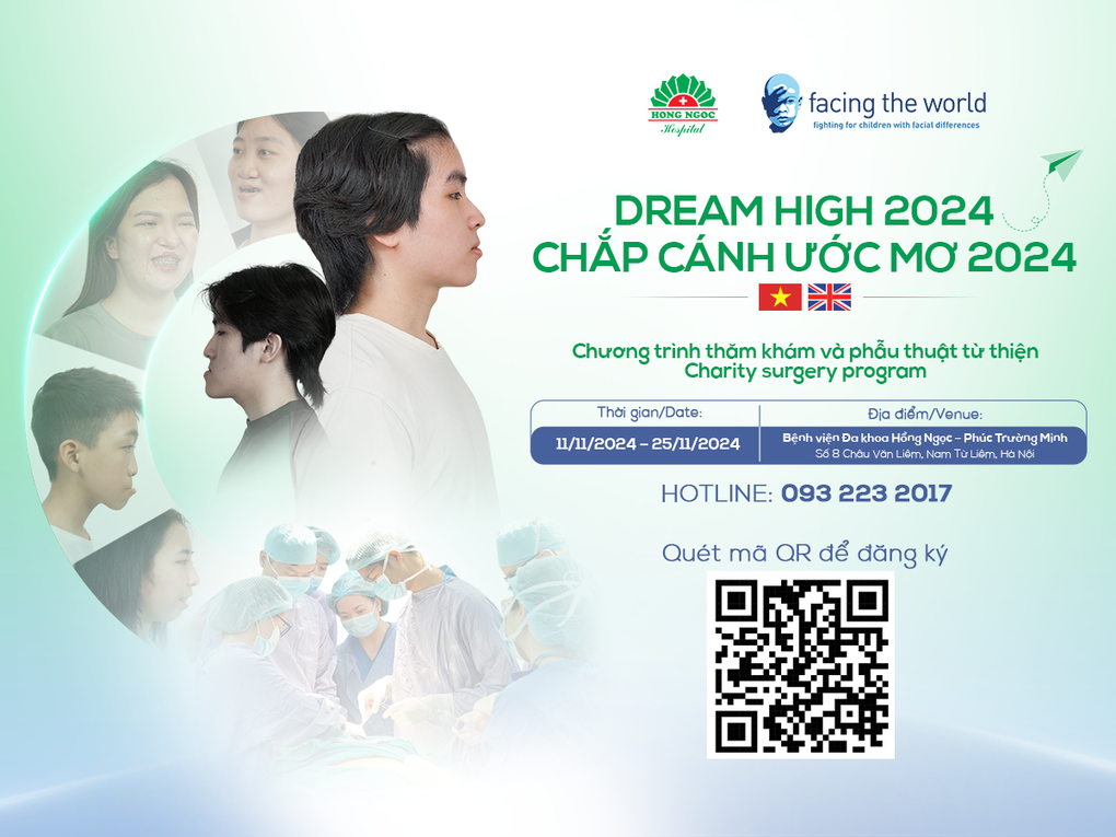 “Chắp cánh ước mơ” – Vẽ lại nụ cười cho bệnh nhân dị tật hàm mặt khó khăn