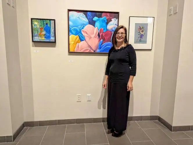 One of the artists with work on display at the Rhodes Arts Center gallery is Beth Roberge, a member of the Western Massachusetts Illustrators Guild who has been pursuing her passion of fine art since she was 7 years old.