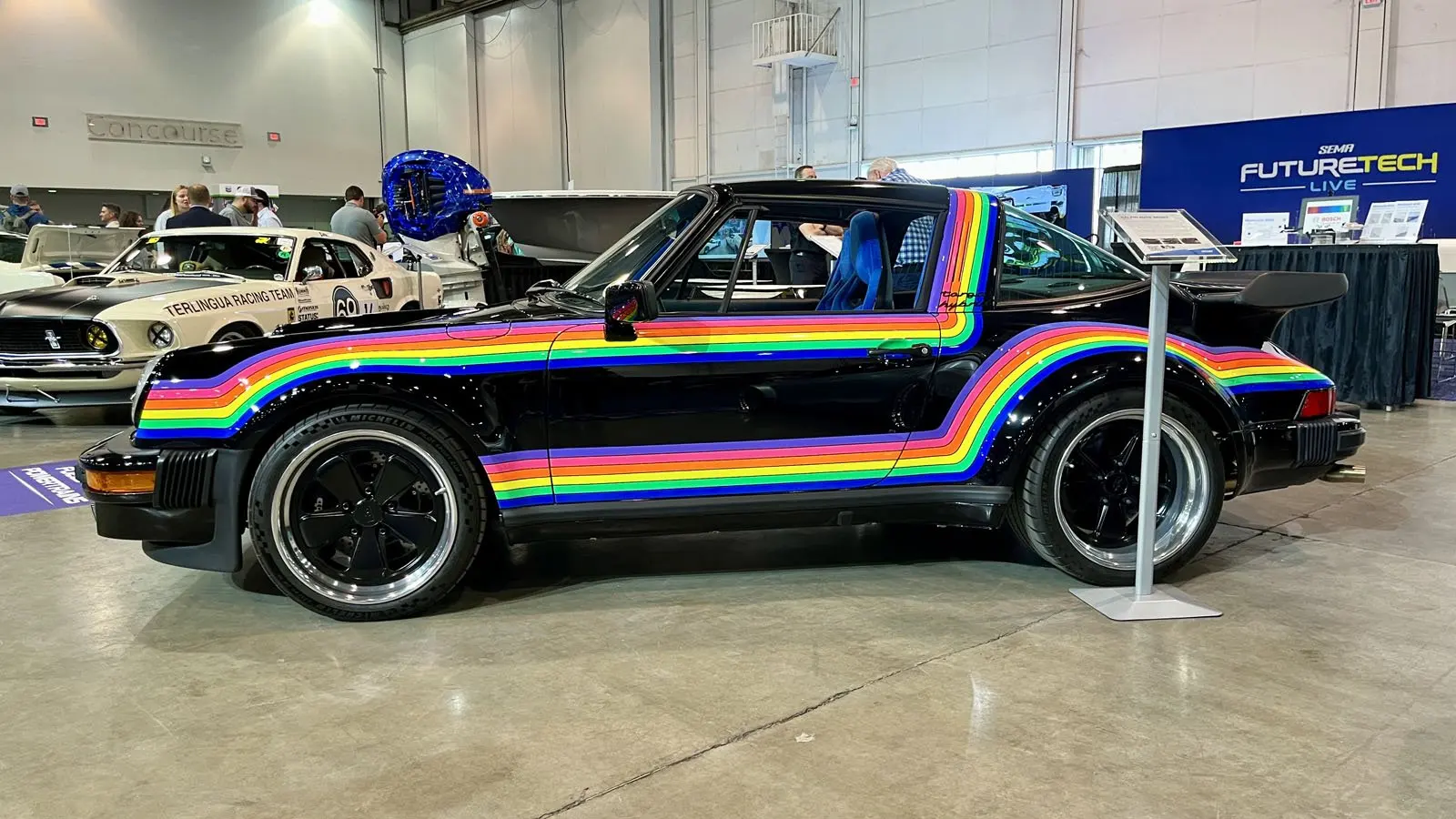 1986 Porsche 911 Targa Hybrid at SEMA Show 2024 | Photo: Germain Goyer