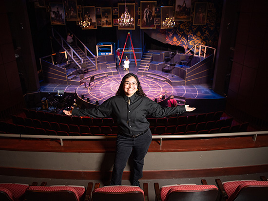 Skilled in science and art: Student runs the show in theater while also studying public health