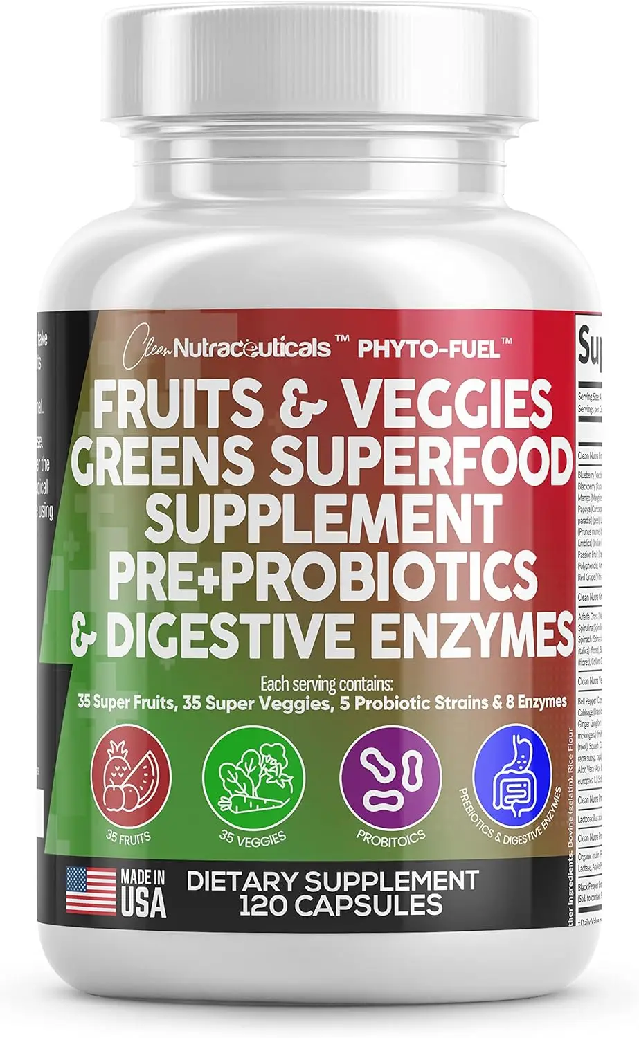 Clean Nutraceuticals Fruit and Vegetable Supplements