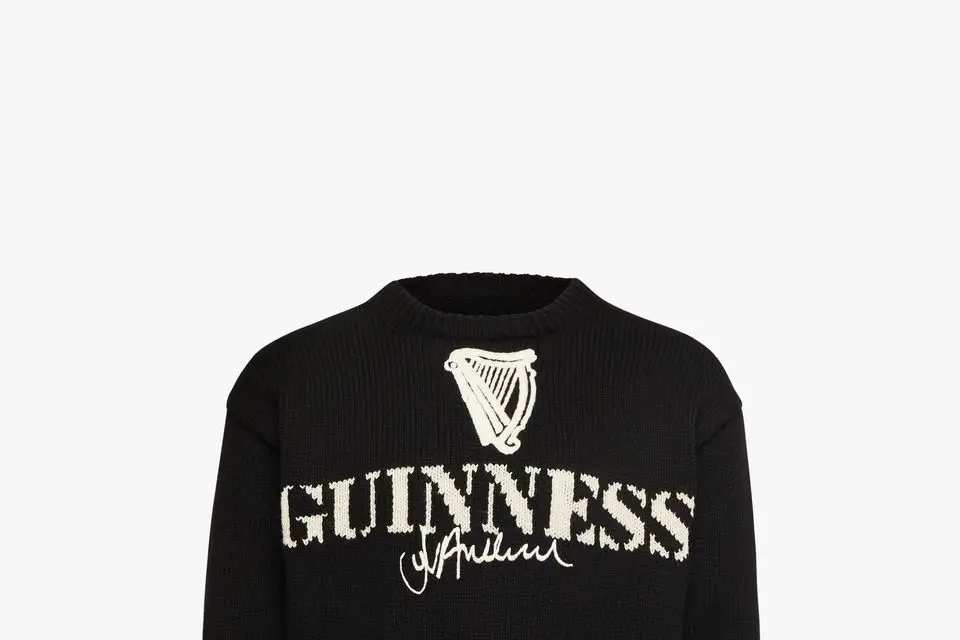 A JW Anderson x Guinness jumper on sale as part of the collection