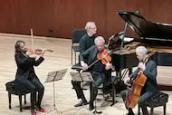 The Fauré Quartett (Erika Geldsetzer, violin; Sascha Frömbling, viola; Konstantin Heidrich,...