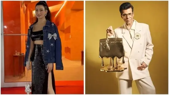 Latest news on November 16, 2024: Shalini Passi and Karan Johar carried show-stealing bags to an art event. 