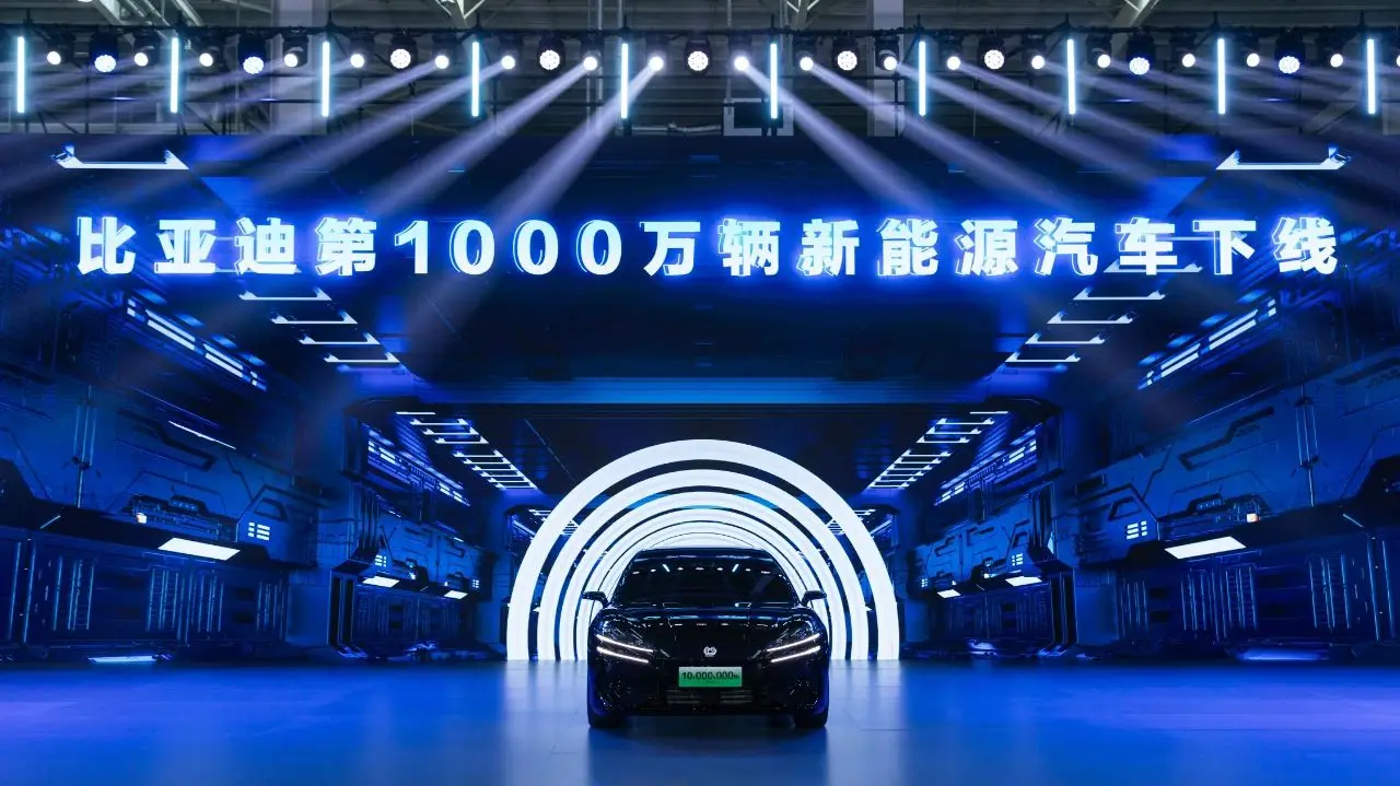 BYD hits production milestone of 10 million new energy vehicles