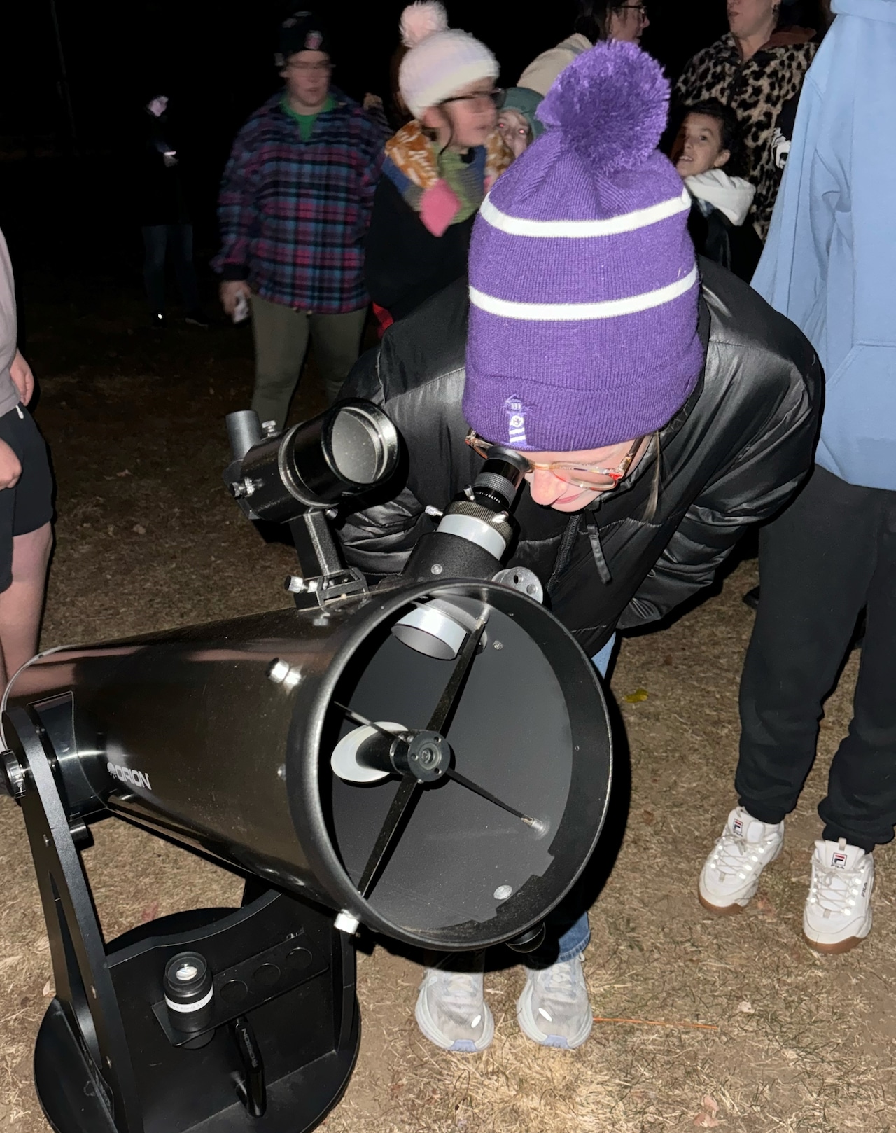 The Westfield High School Space and Astronomy Club invited the Girl Scouts ‘Westiies’ Service Unit to learn about and gaze on the night sky on Nov. 8.