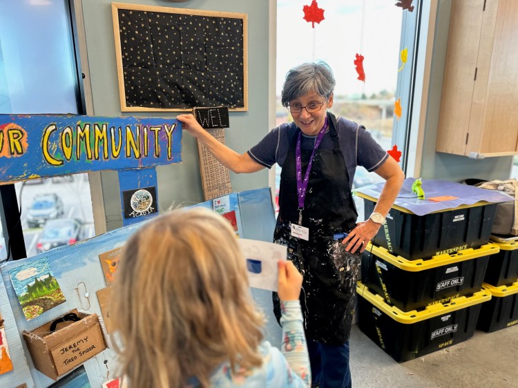 Children collaborate on ‘Portrait of Community’ mural