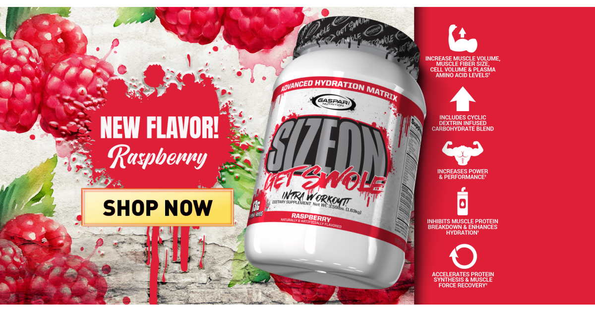 Amid 34% Market Growth, Gaspari Nutrition Expands Legendary Sizeon Line with New Raspberry Formula