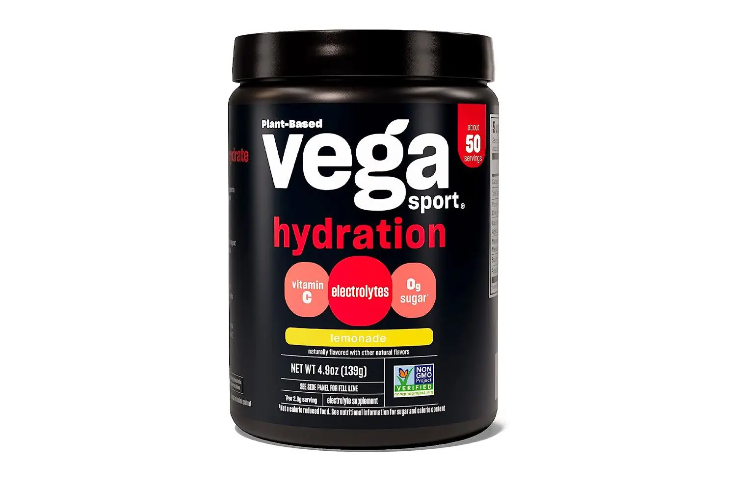 Vega Sport Hydration Electrolyte Powder Lemonade, Post Workout Recovery Drink for Women and Men, Vitamin C, Vegan, Keto, Sugar Free, Dairy Free, Gluten Free...