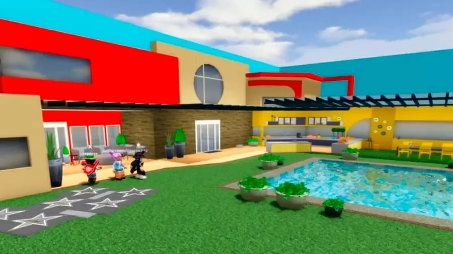 Casa do BBB 20 foi recriada no 'Roblox'; jogadores atuam como brothers e sisters. Imagem: Reprodução/Roblox