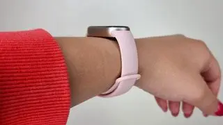 Xiaomi Smart Band 9 being worn by our reviewer