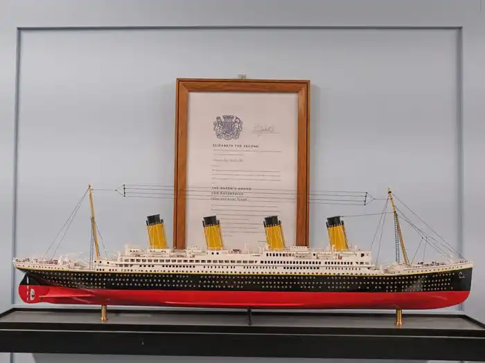 Titanic model ship