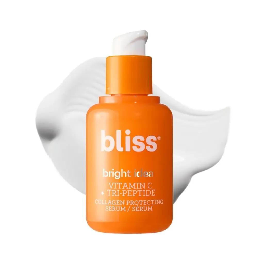 orange bottle of bliss serum