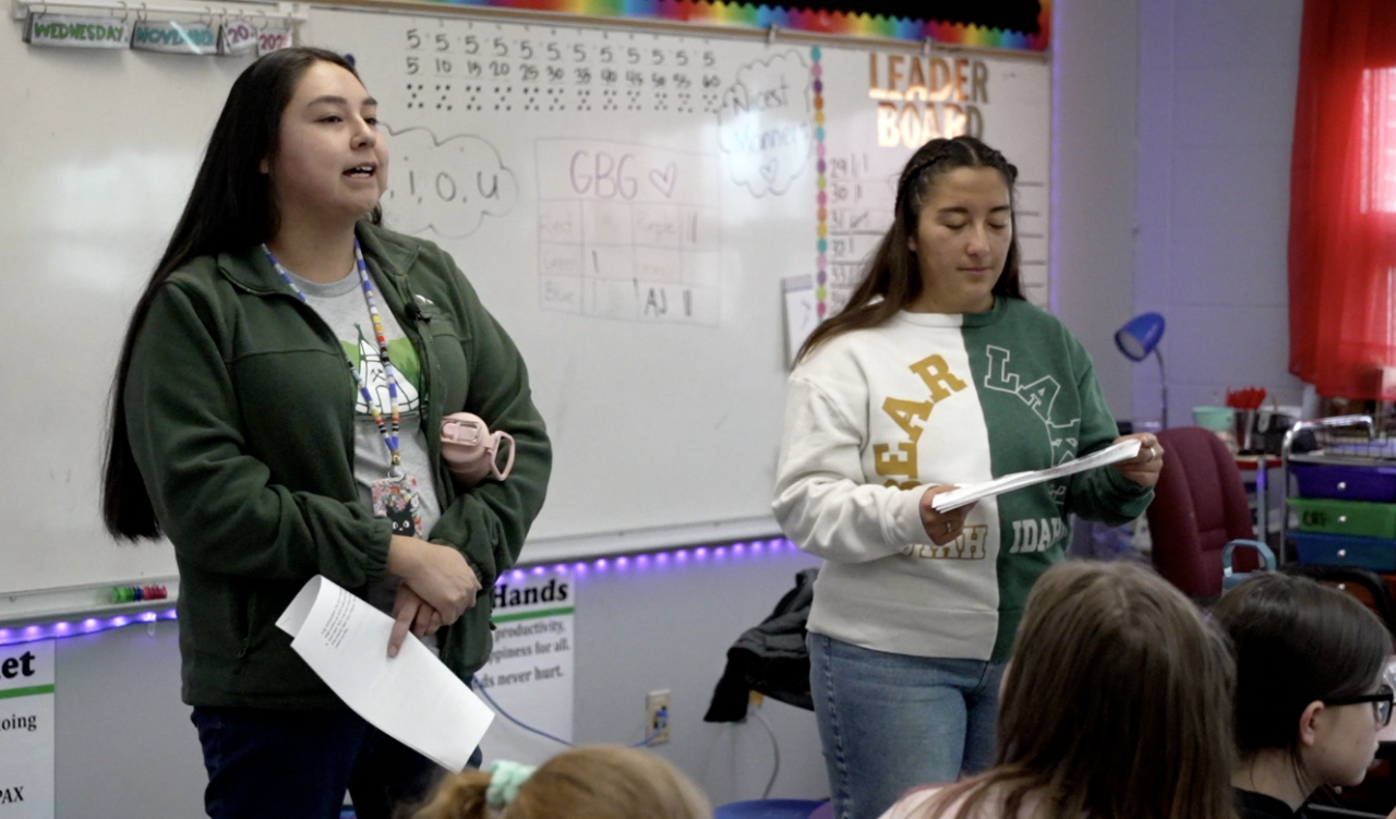 School kids in Butte learn about Native art and storytelling thanks to donation from local artist