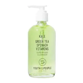 Youth to the People Facial Cleanser - Kale and Green Tea Cleanser - Gentle Face Wash, Makeup Remover + Pore Minimizer for All Skin Types - Vegan (8oz)