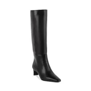 Steve Madden Women's Dagne Knee High Boot, Black Leather, 8