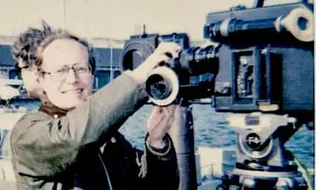 Julien Balchin filming in Dundee in the 1990s