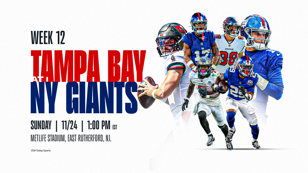 Giants vs. Buccaneers: Time, television, radio and streaming schedule