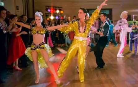 Gia Carides and Paul Mercurio in Strictly Ballroom.