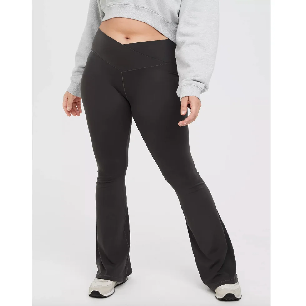 Real Me High Waisted Crossover Flare Legging